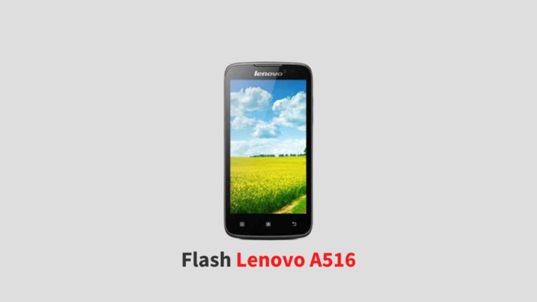 Flash Lenovo A516