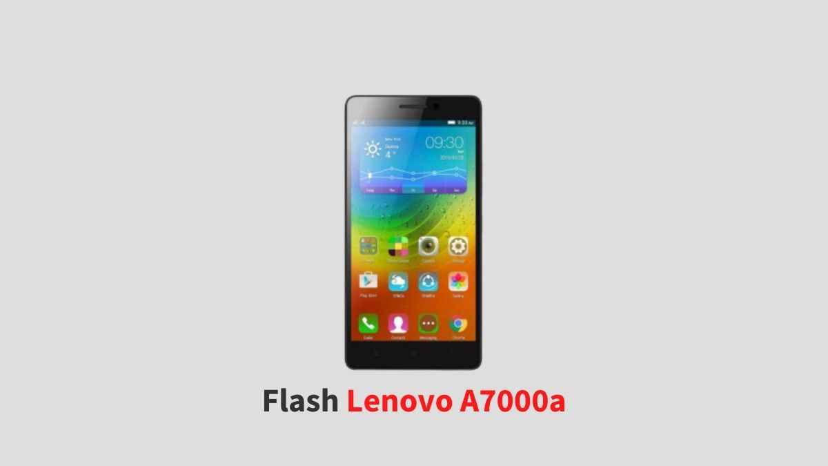 Flash Lenovo A7000a